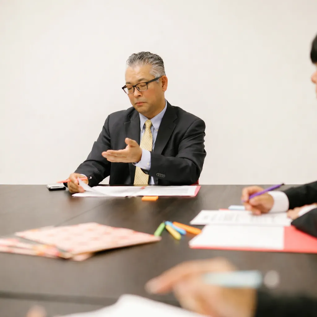 現場判断を相談するイメージ